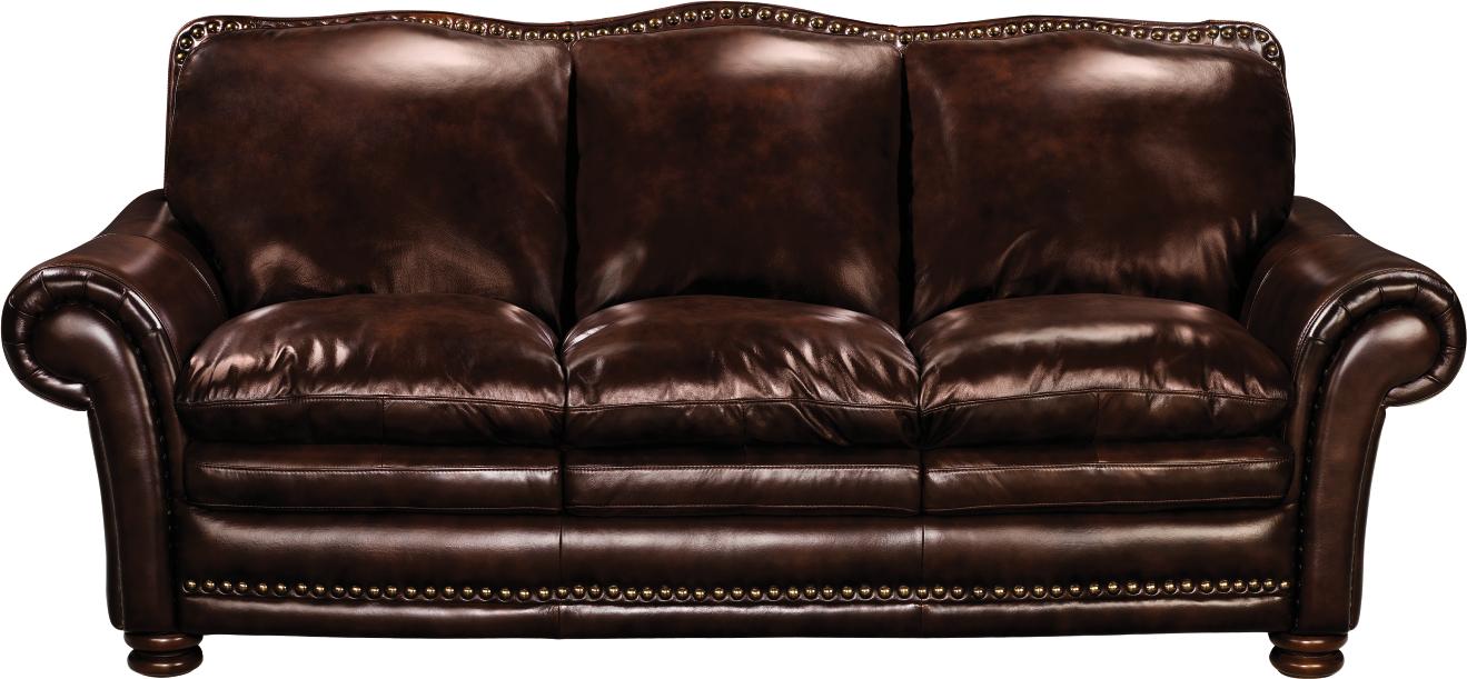 Mckinsley Burgundy Leather Sofa