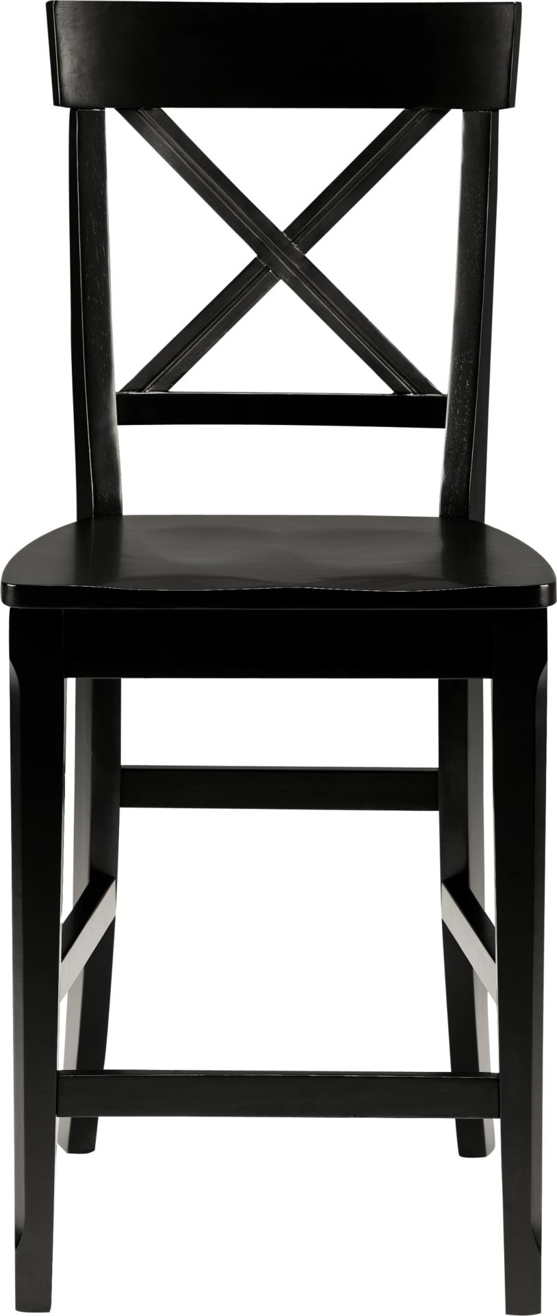 Rainbow Black Counter Height Stool
