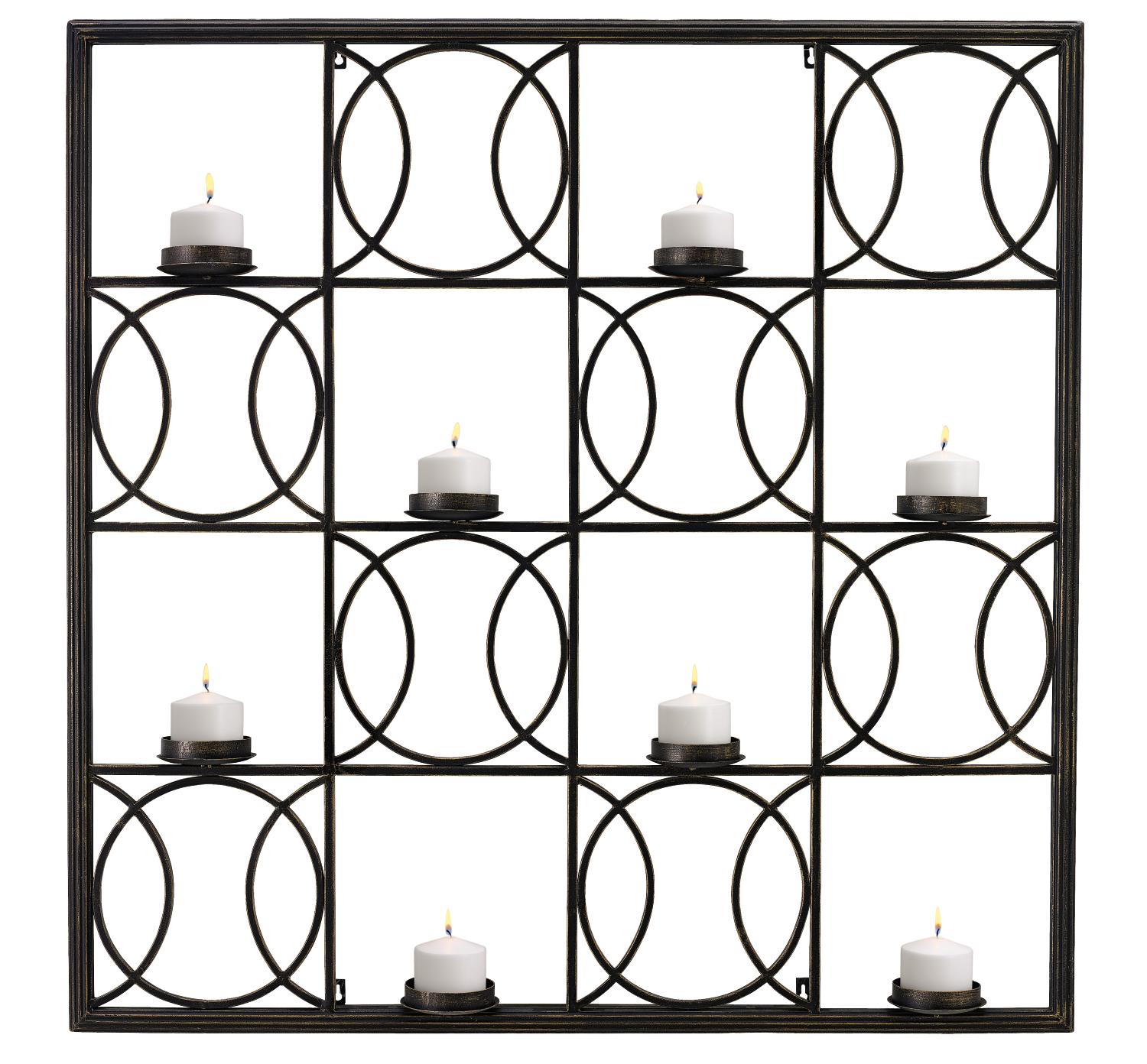 Wall Plaque With Candle Holder
