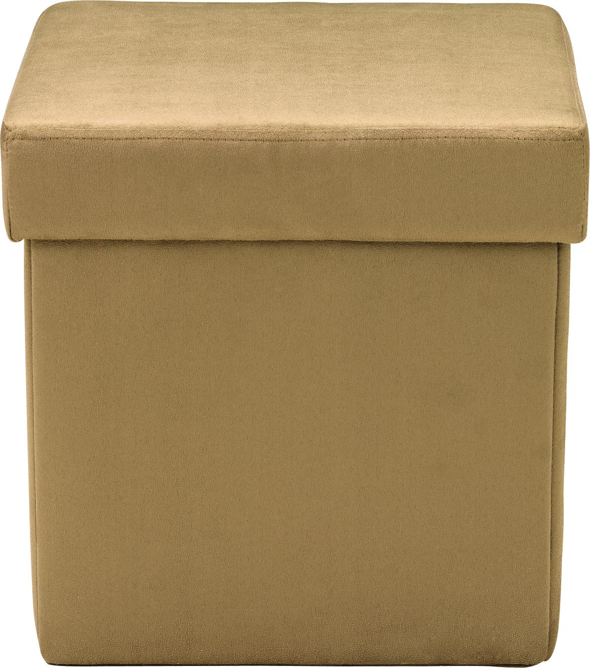 Tan Microfiber Folding Cube