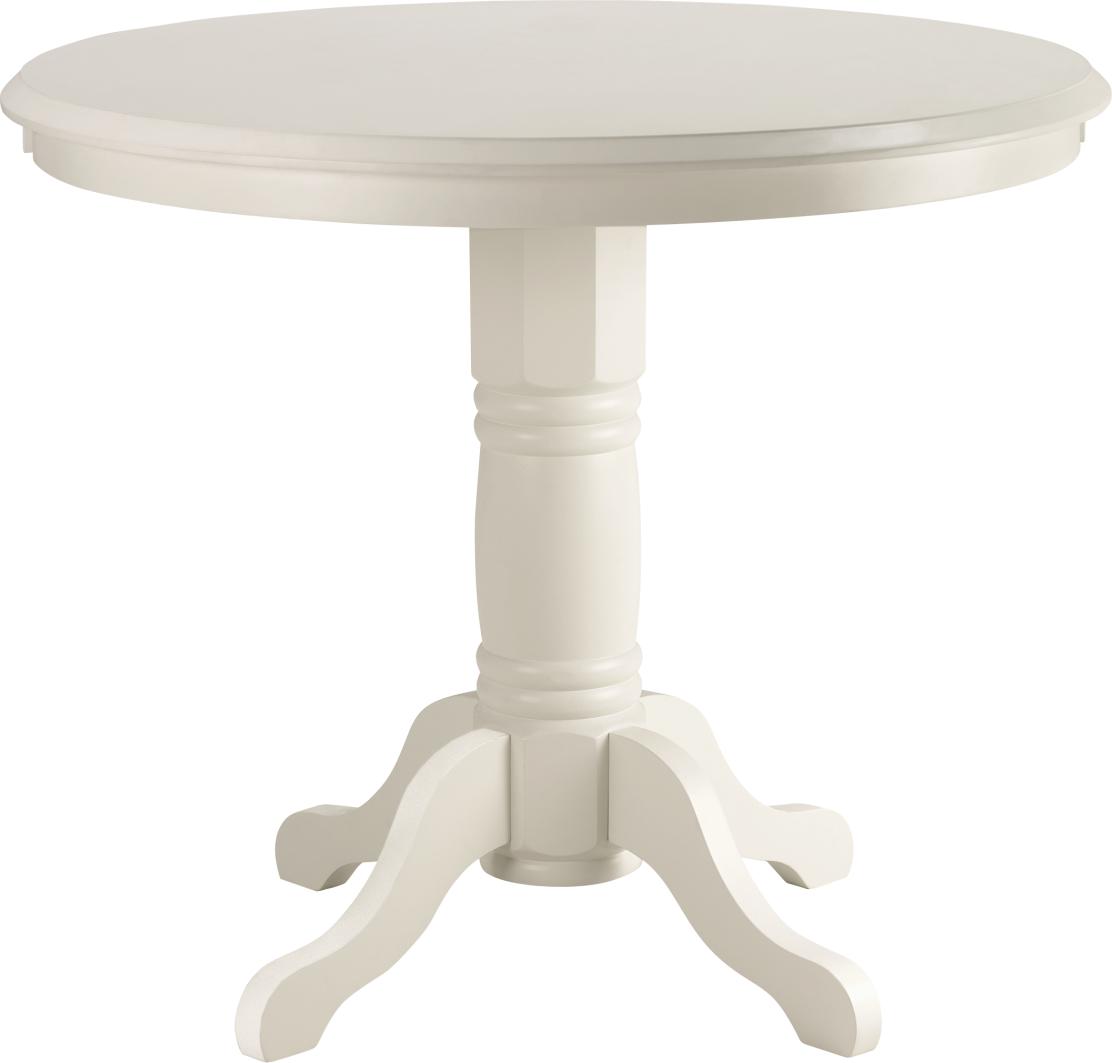 Plantation Cove White Round Pub Height Table