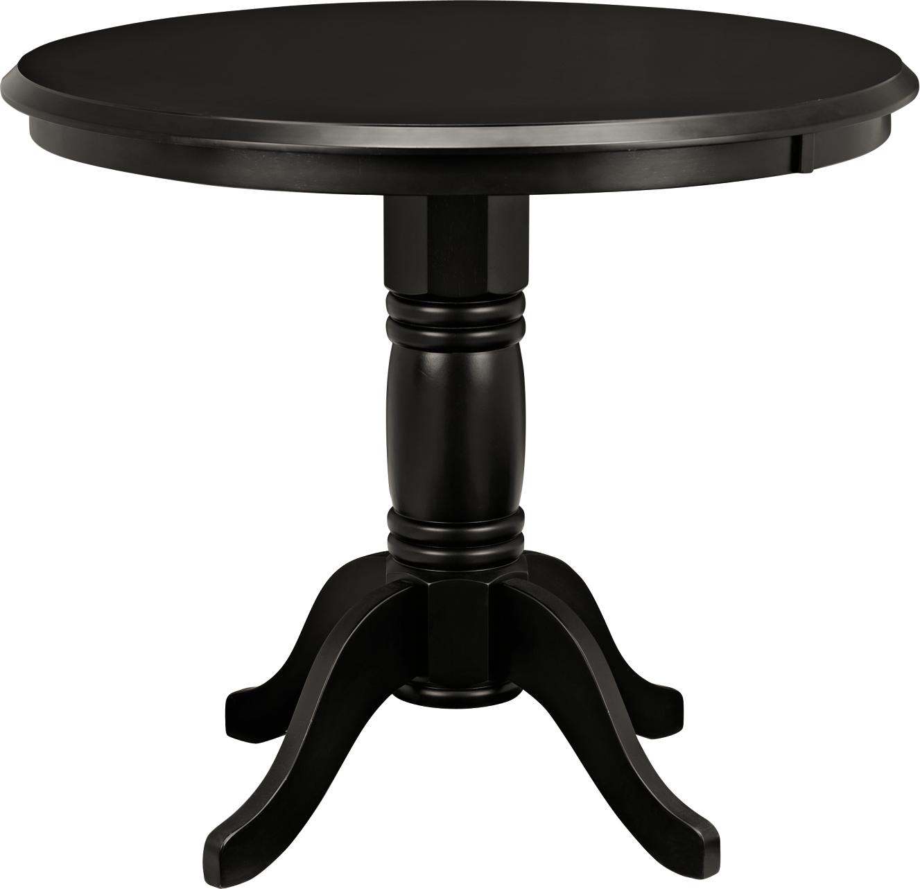 Plantation Cove Black Round Pub Height Table