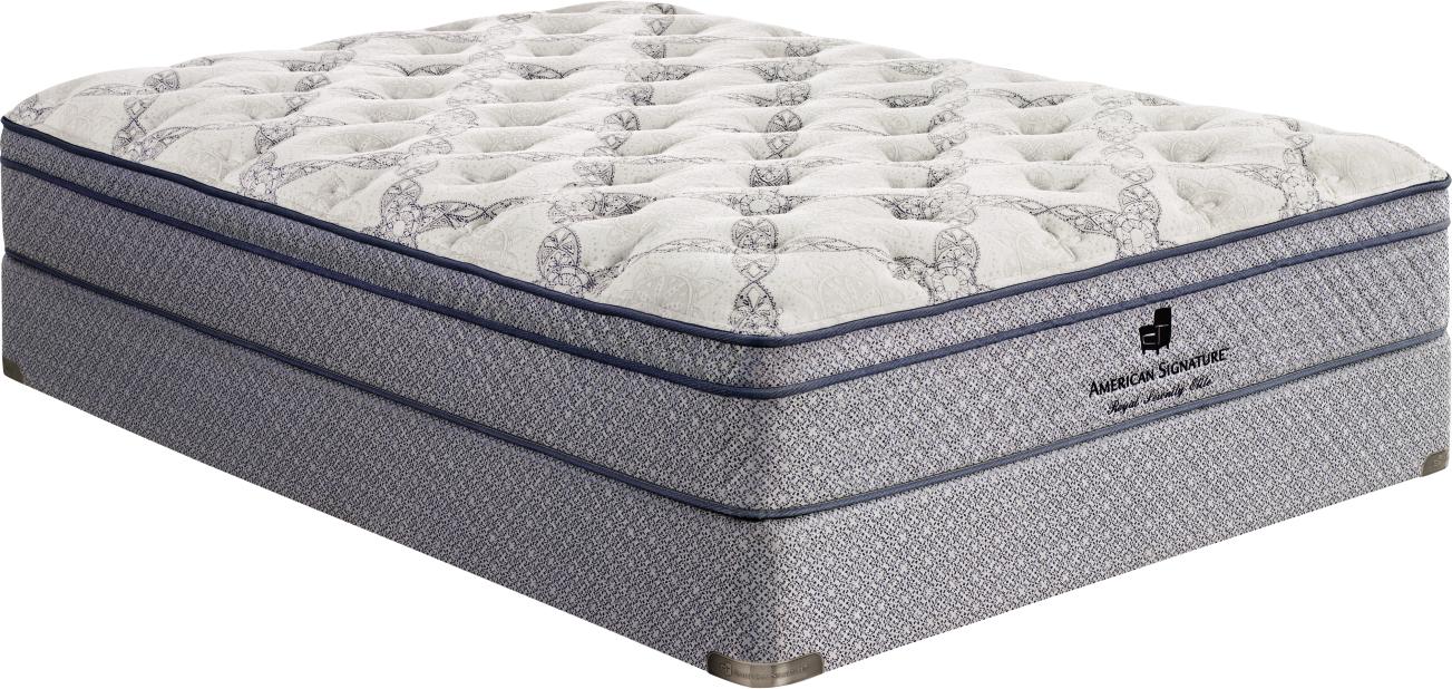 Royal Serenity Elite Blue Queen Low Profile Foundation Mattress Set