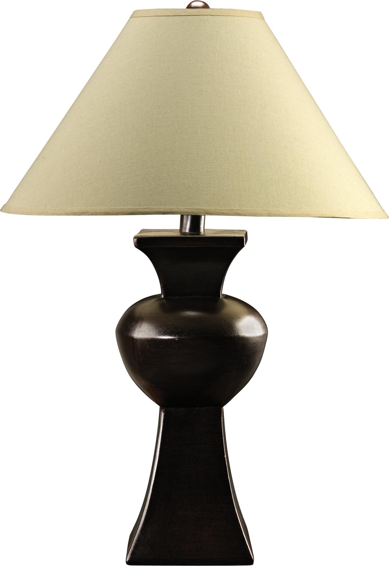 Pyramid Brown Table Lamp