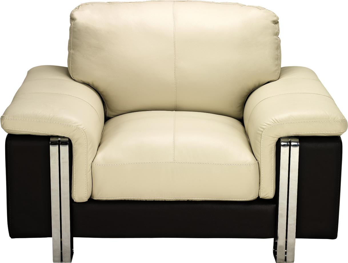 Cavalli Cream Leather Chair