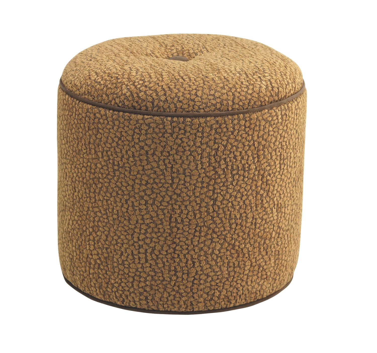 Bubbles Ginger Cylinder Ottoman