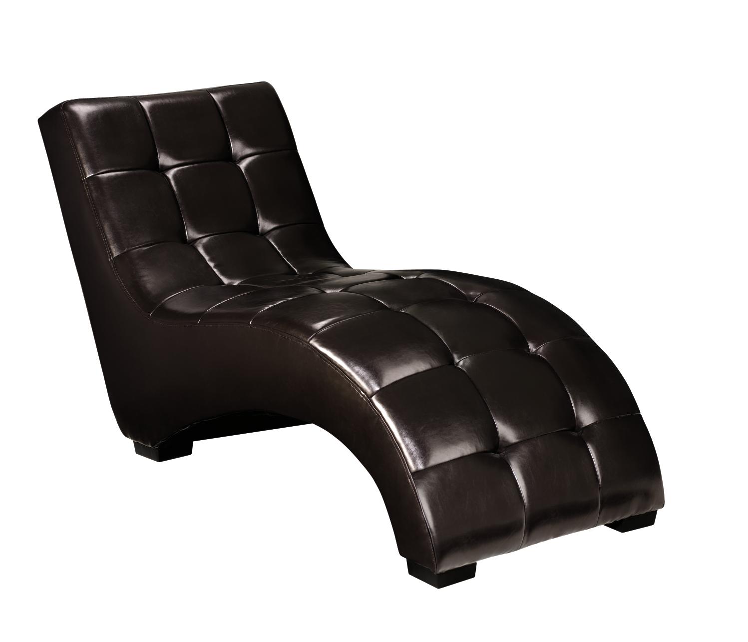Paige Dark Brown Chaise Lounge