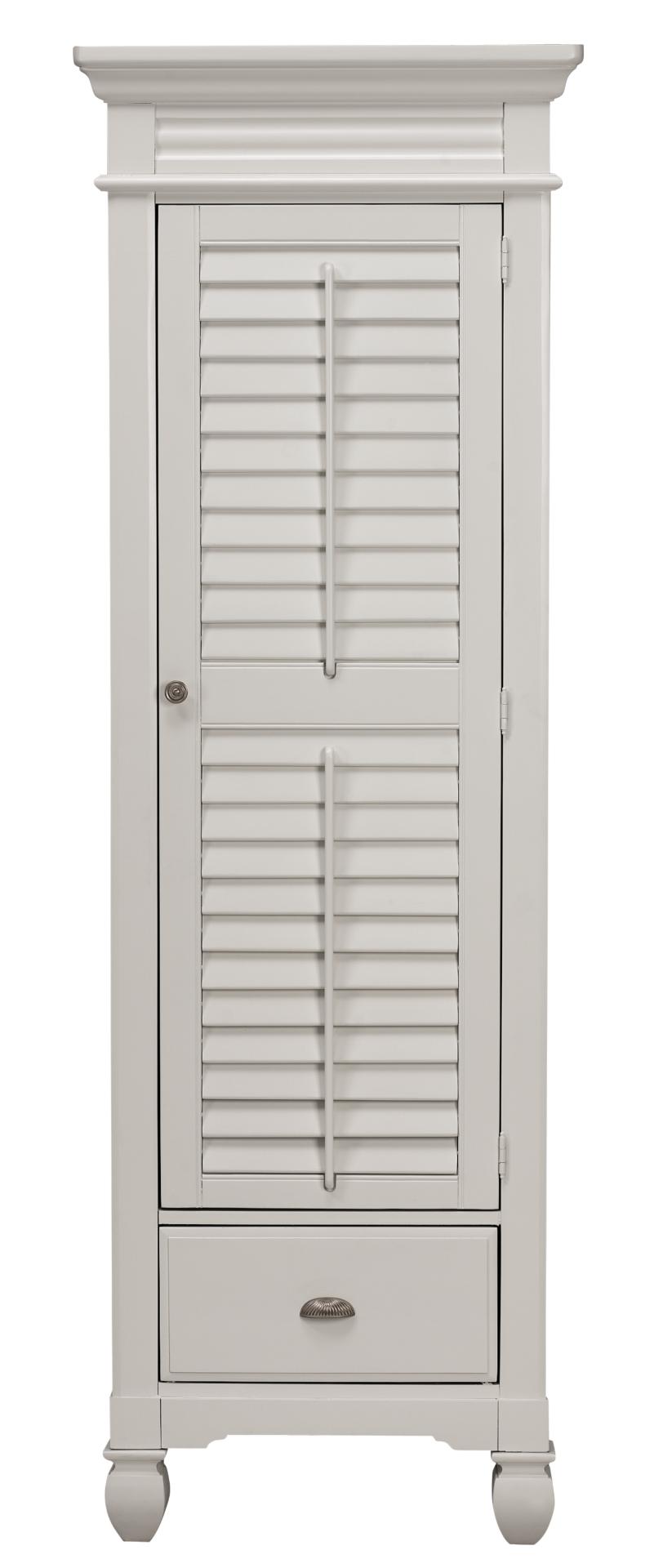 Plantation Cove White High Cabinet