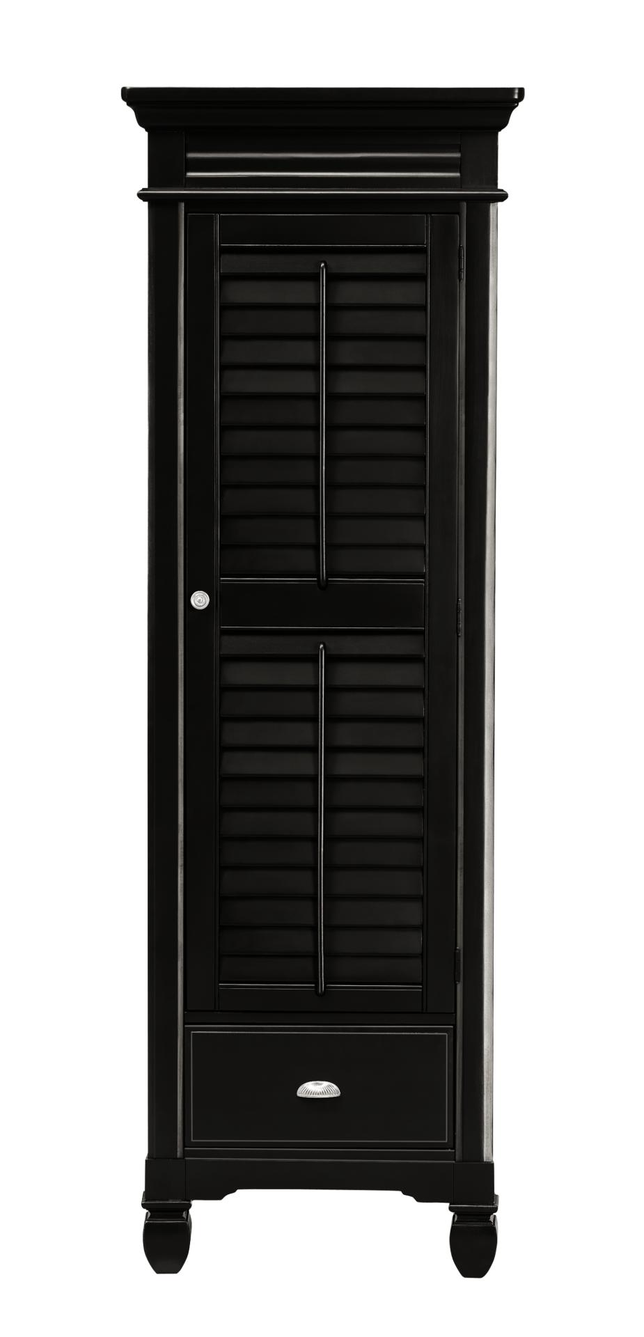 Plantation Cove Black High Cabinet