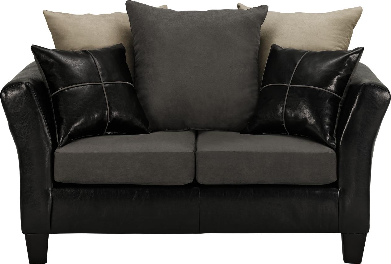 Walker Black Loveseat