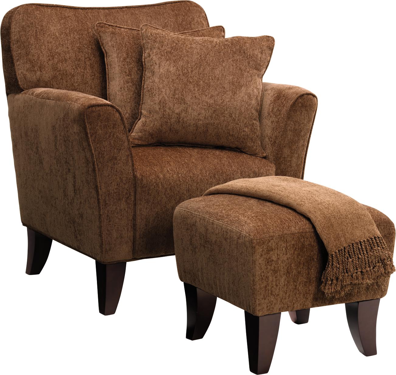 Napa Mink 5-pc Chair, Ottoman, Pillows & Throw Package