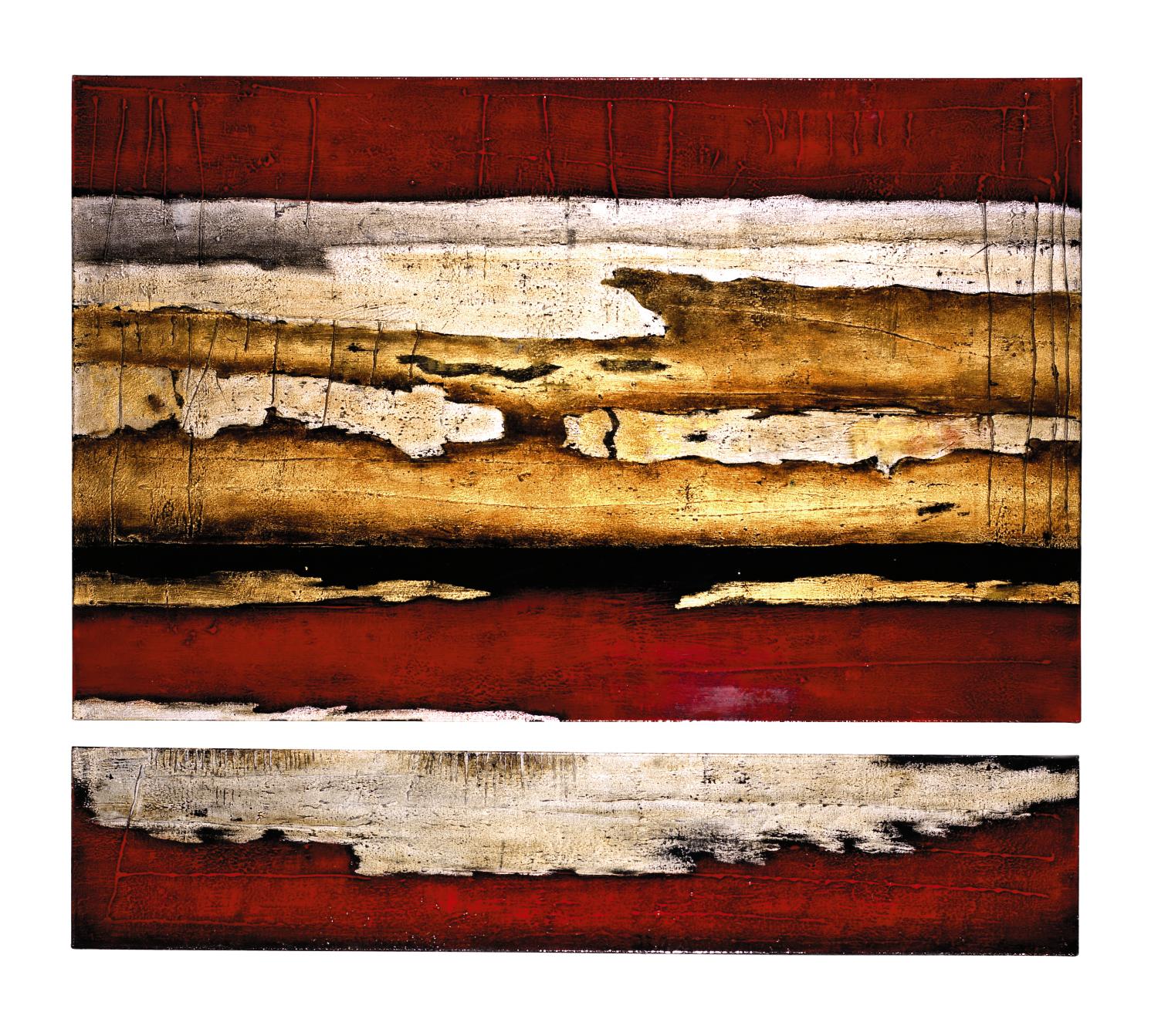 Blaze 32 X 50 2-pc Painting