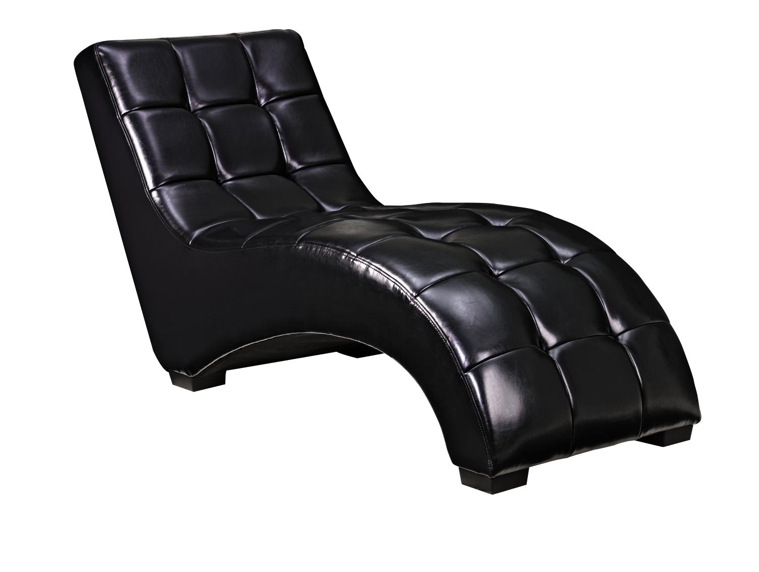 Paige Black Chaise Lounger