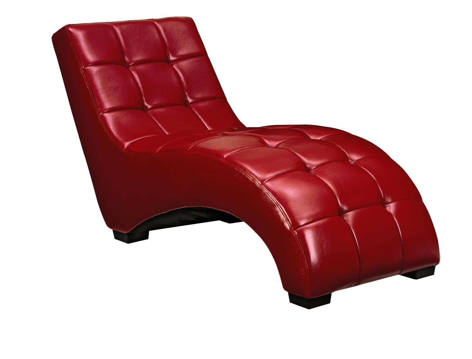 Paige Red Chaise Lounger