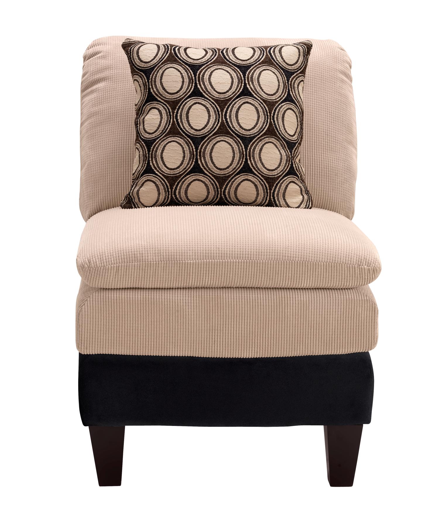 Orbit Ivory Armless Chair