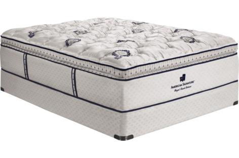 Royal Touch Deluxe Pillowtop Queen Split Foundation Mattress Set