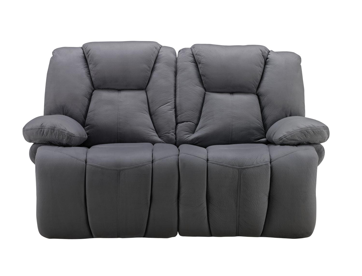 Danford Slate Blue Reclining Loveseat