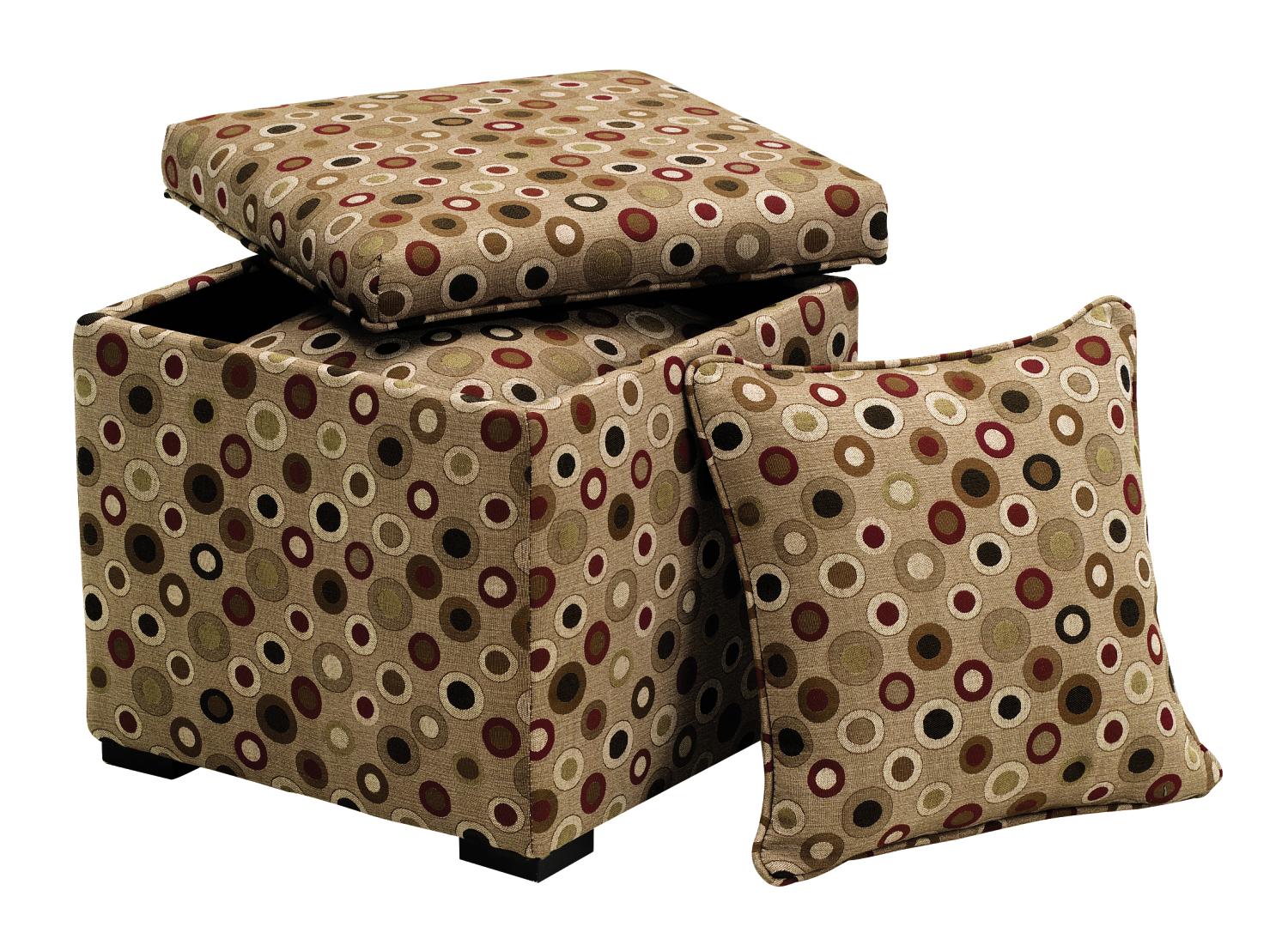 High Limit Storage Ottoman With 2 Pillows