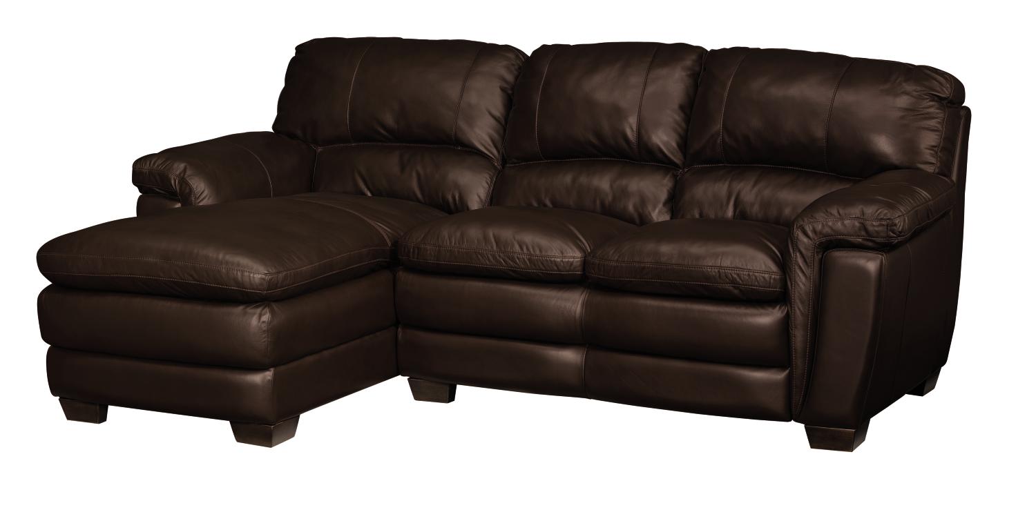 Sedona Chocolate 2-pc Leather Sectional