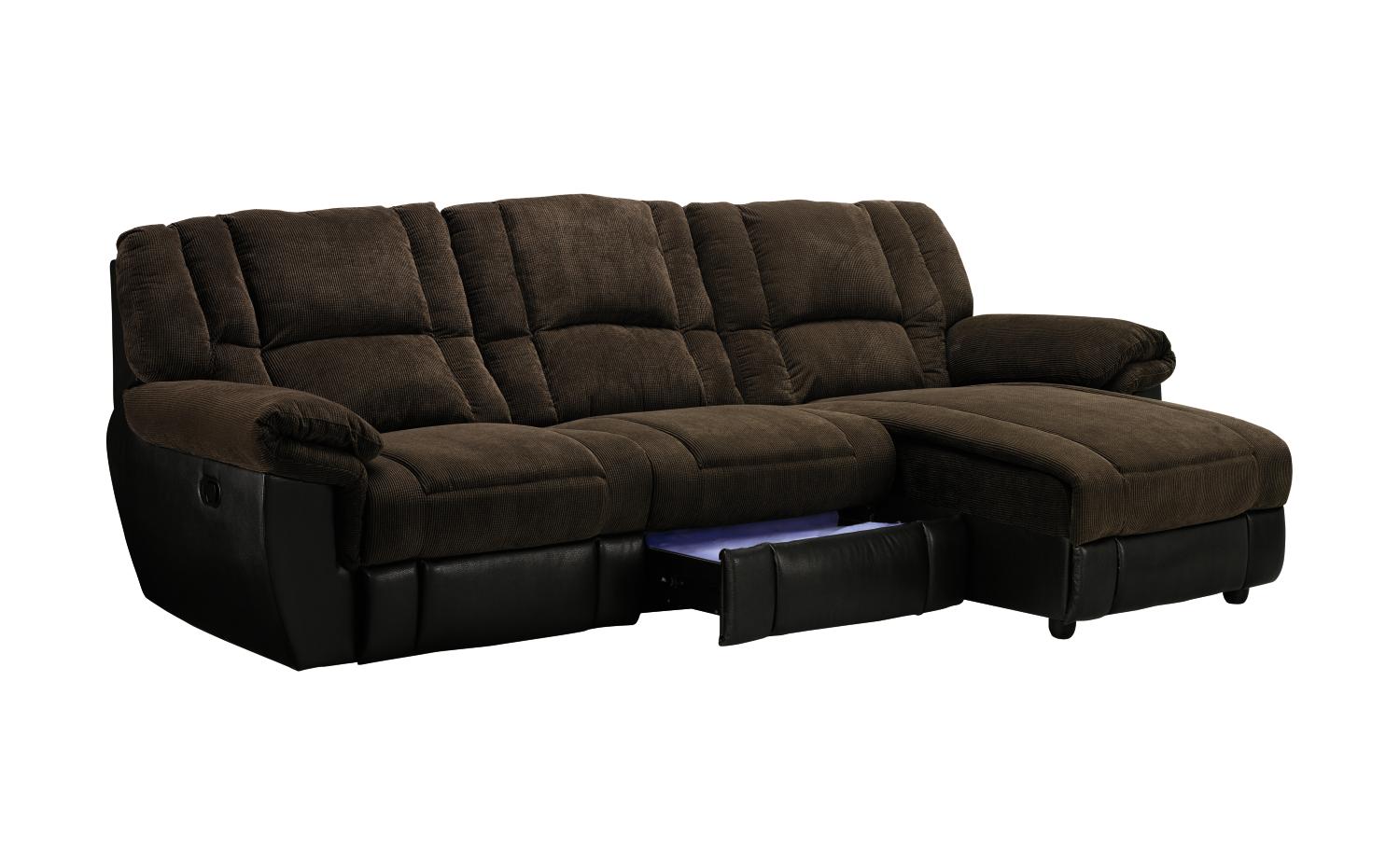 Checkers Chocolate 2-pc Sectional