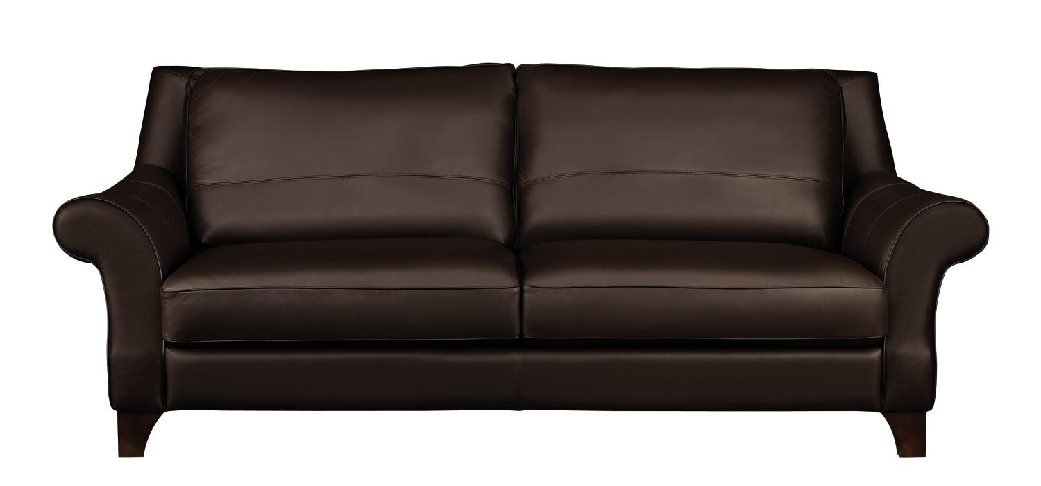 Buckhead Chocolate Leather Sofa