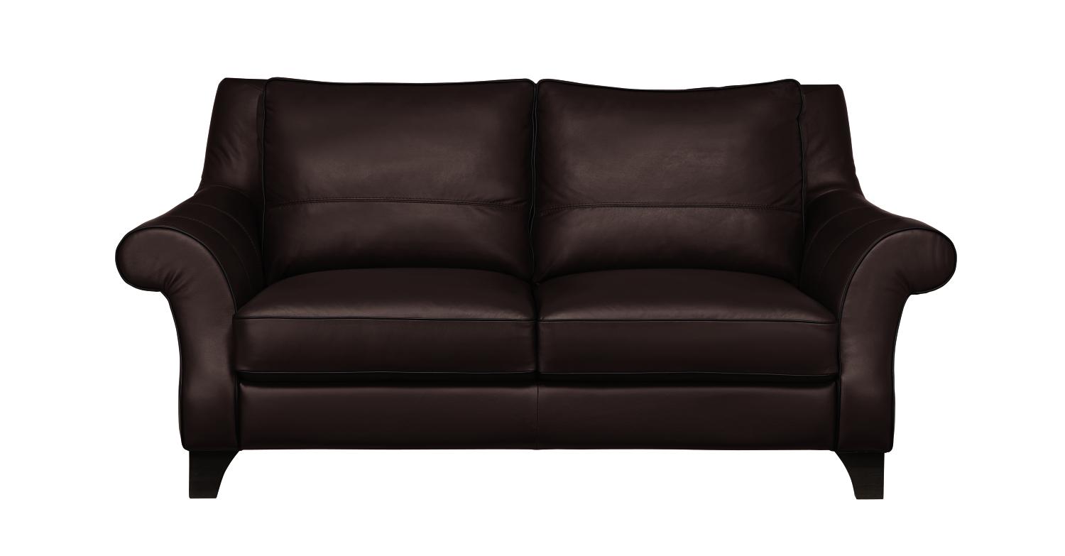 Buckhead Chocolate Leather Loveseat