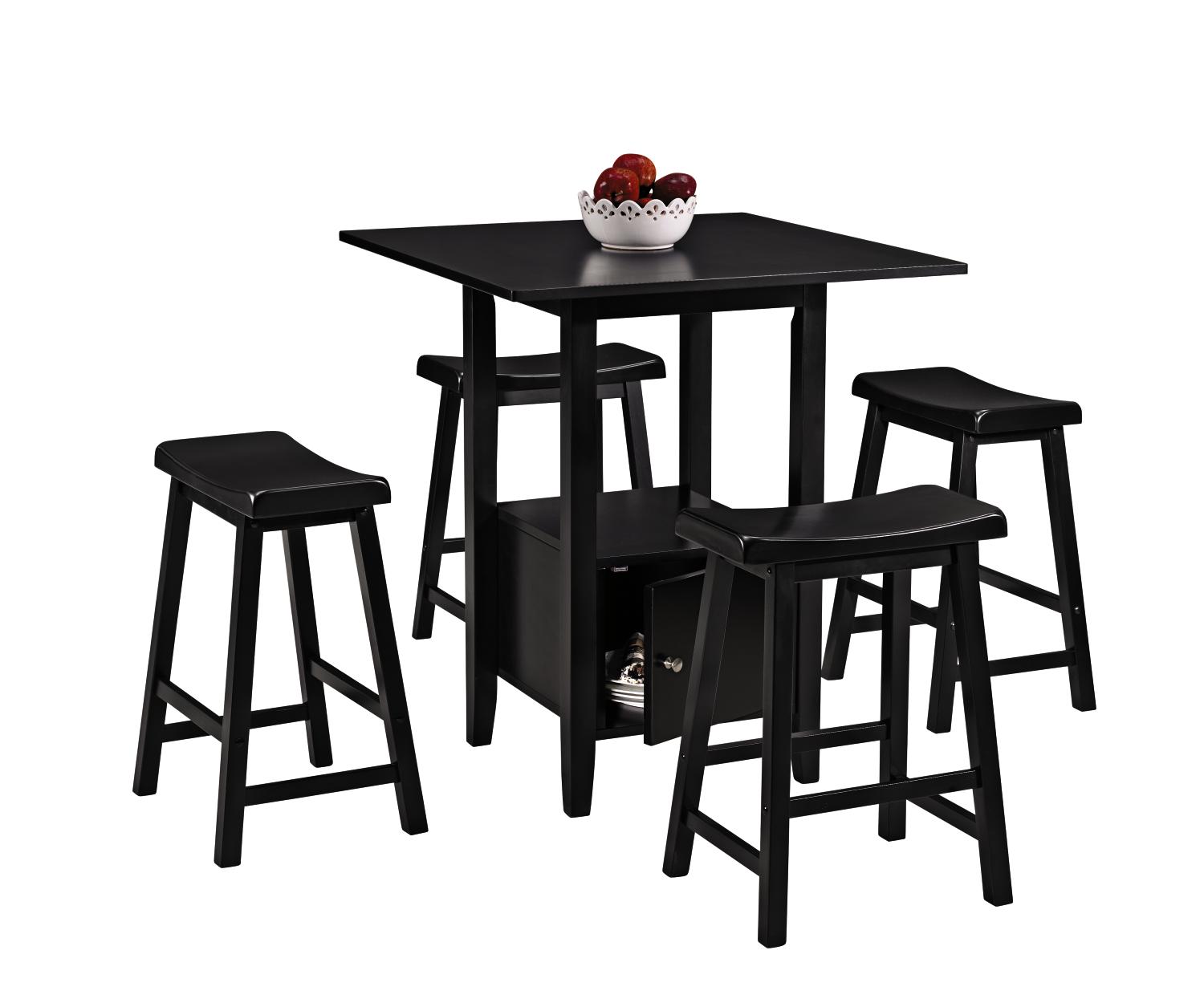 Campbell Black 5-pc Pub Height Dinette