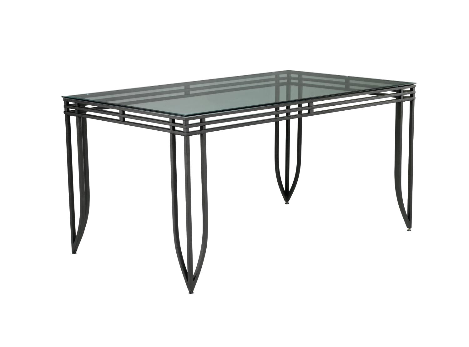 Stylus Black Metal Dining Table