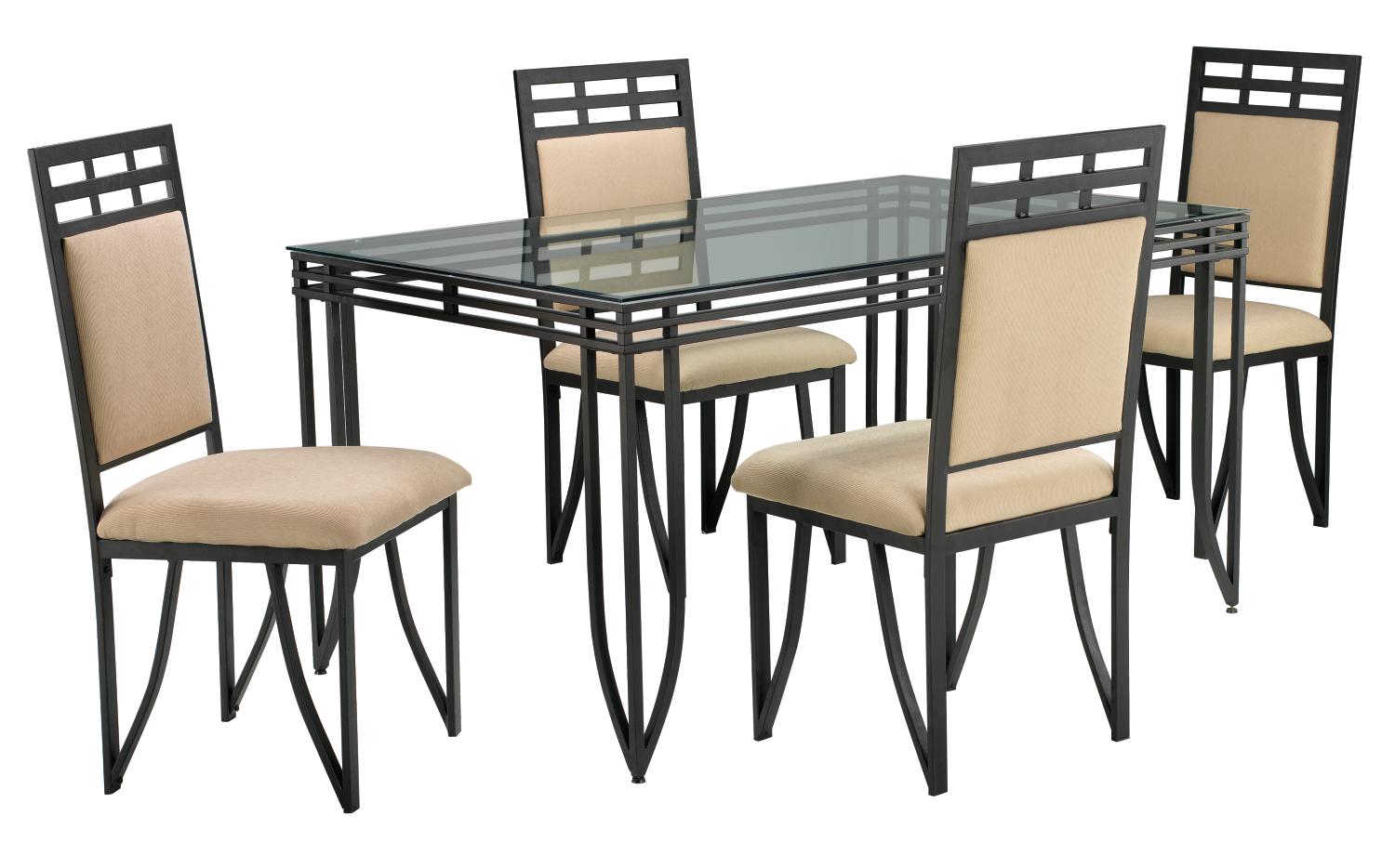 Stylus Black 5-pc Dining Set
