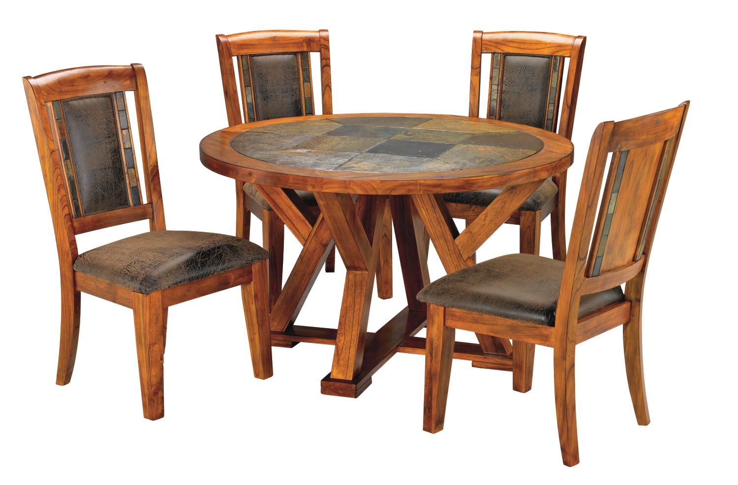 Oak X-base 5-pc Dinette