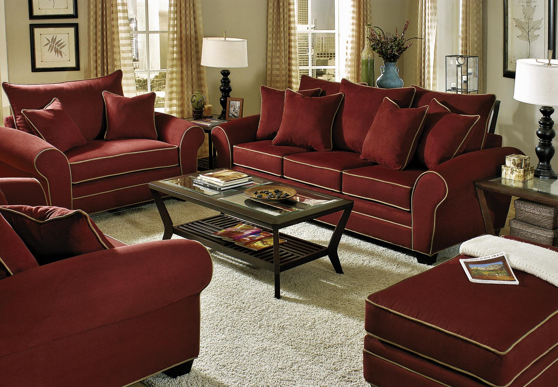 Riva Cinnabar 2-PC Sofa & Chair Package