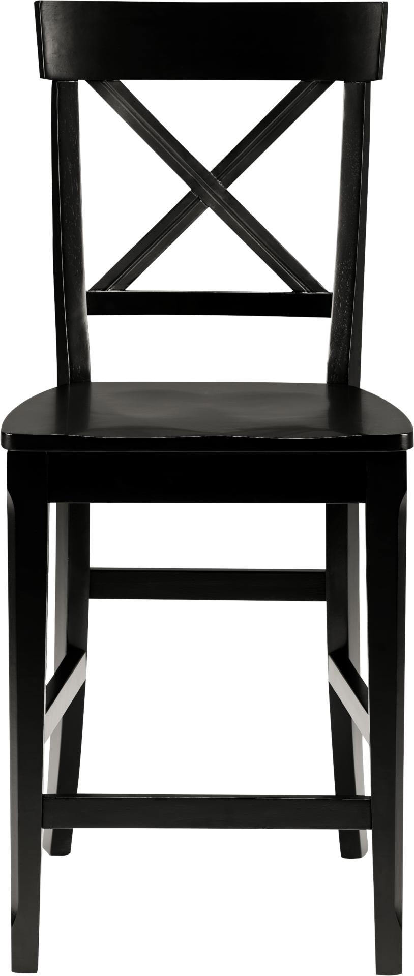 Plantation Cove Black Pub Height Stool