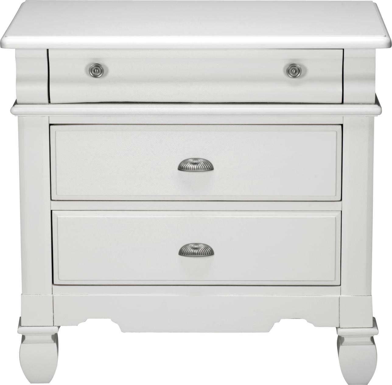 Plantation Cove White Nightstand