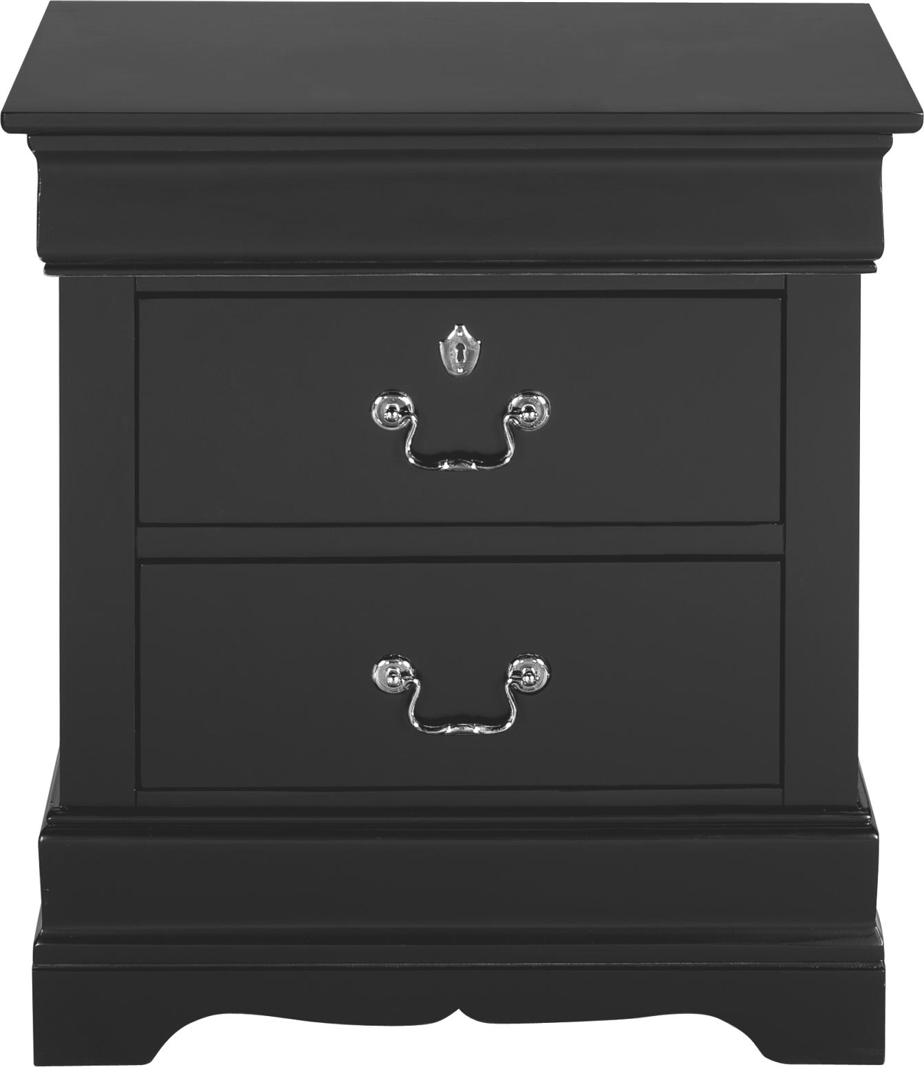 Classic Black Nightstand