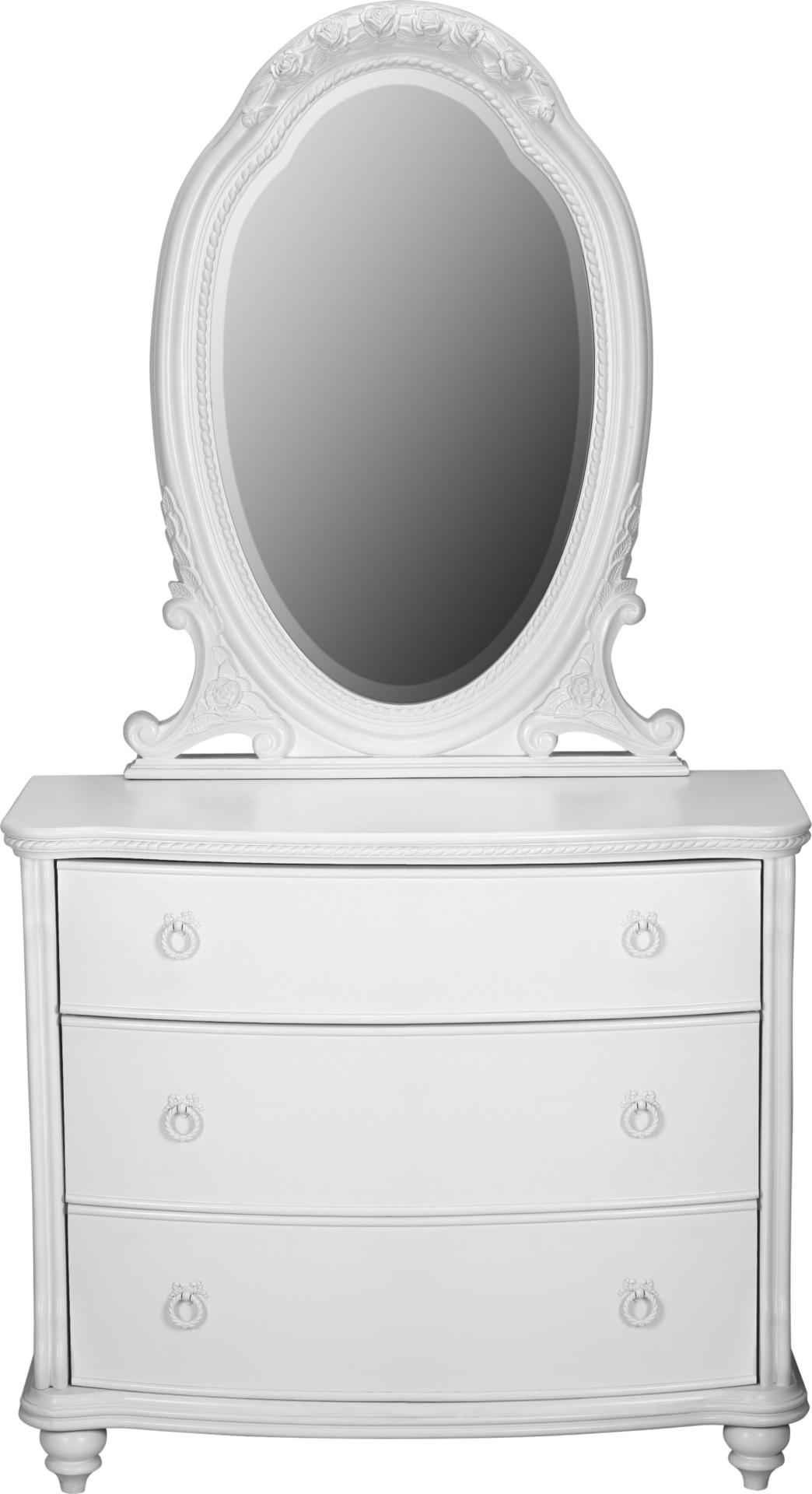 Rose Garden Single Dresser & Oval Mirror