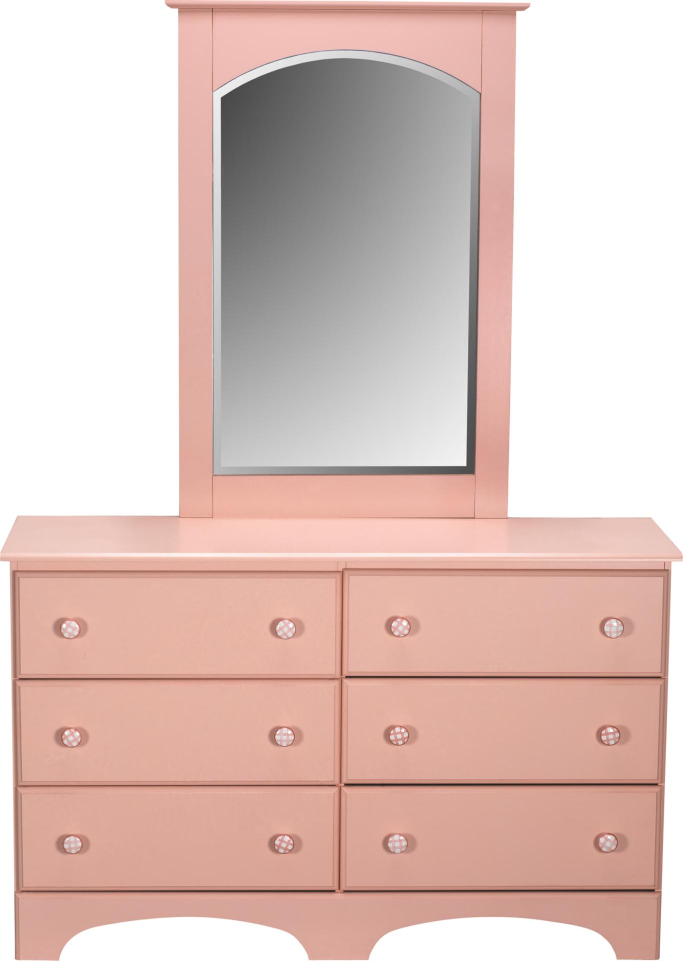 Nantucket Pink Dresser & Mirror