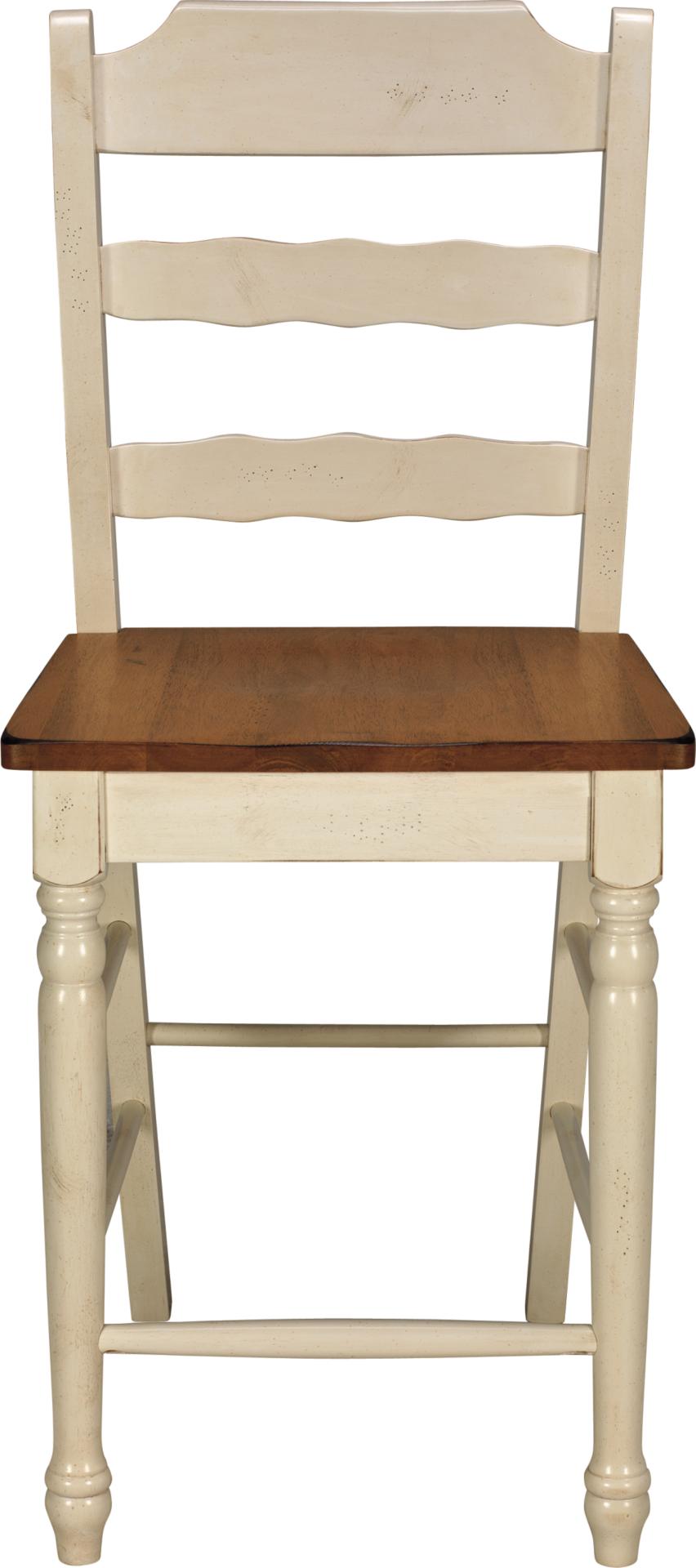 White & Pine Pub Side Chair