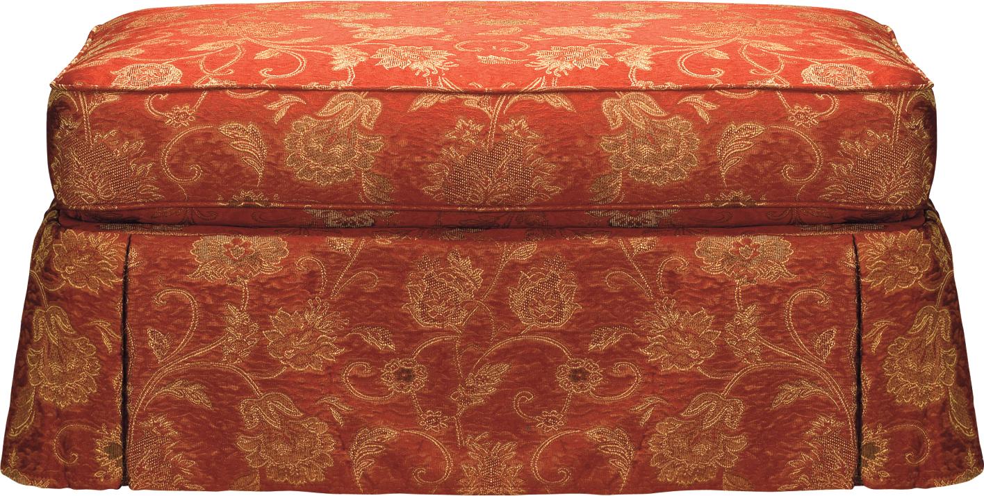 Cambridge Red Ottoman
