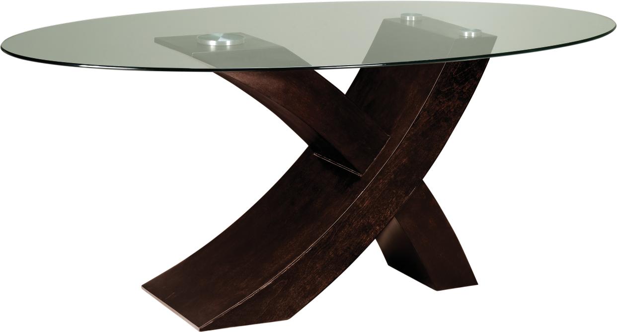 Xavier Oval Glass Top Dining Table