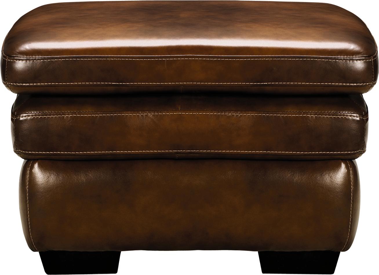 Tempe Saddle Leather Ottoman