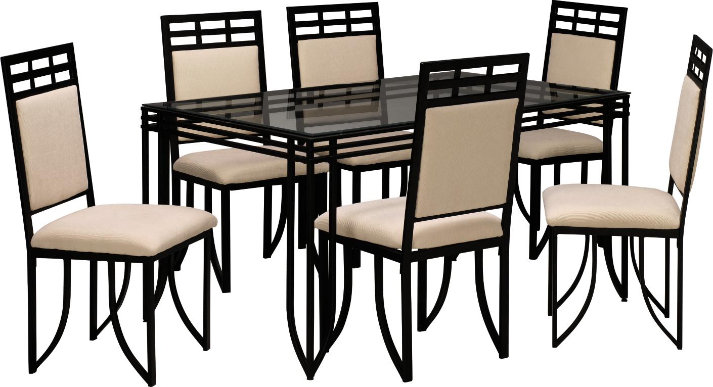 Stylus Black 7-pc Dining Set