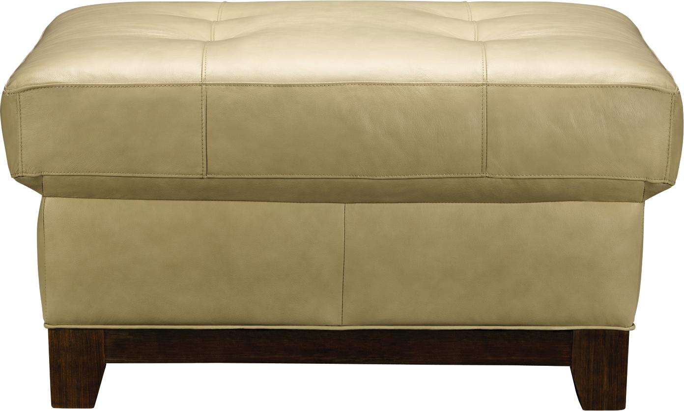 Midtown Bone Leather Cocktail Ottoman