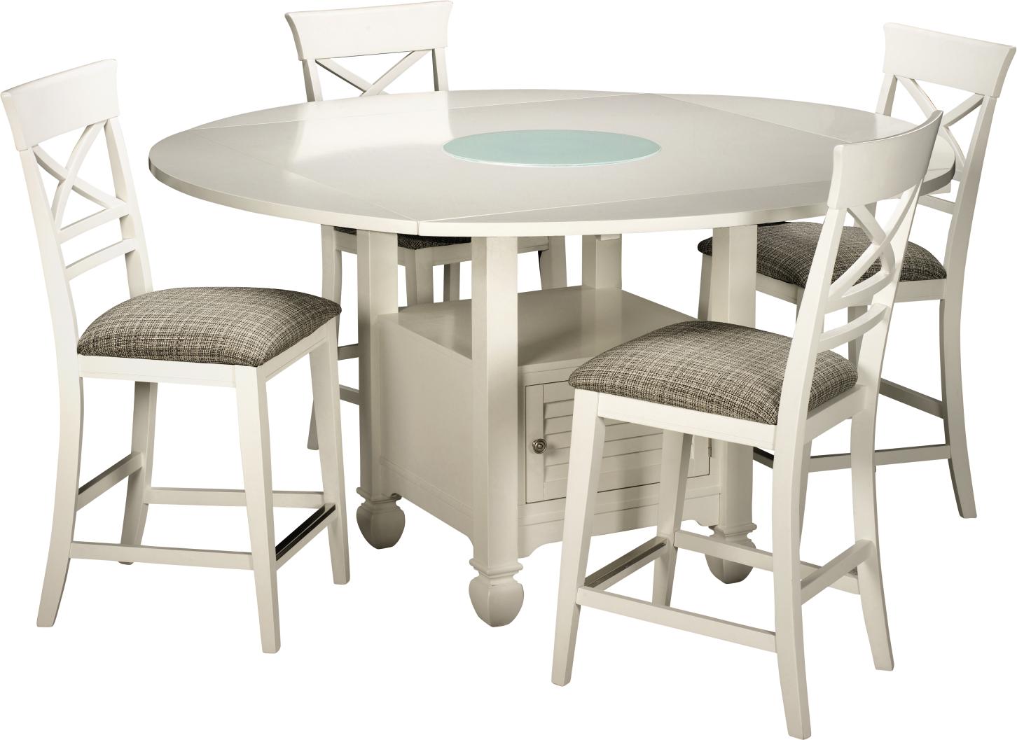 Plantation Cove White 5-pc Counter Height Dinette