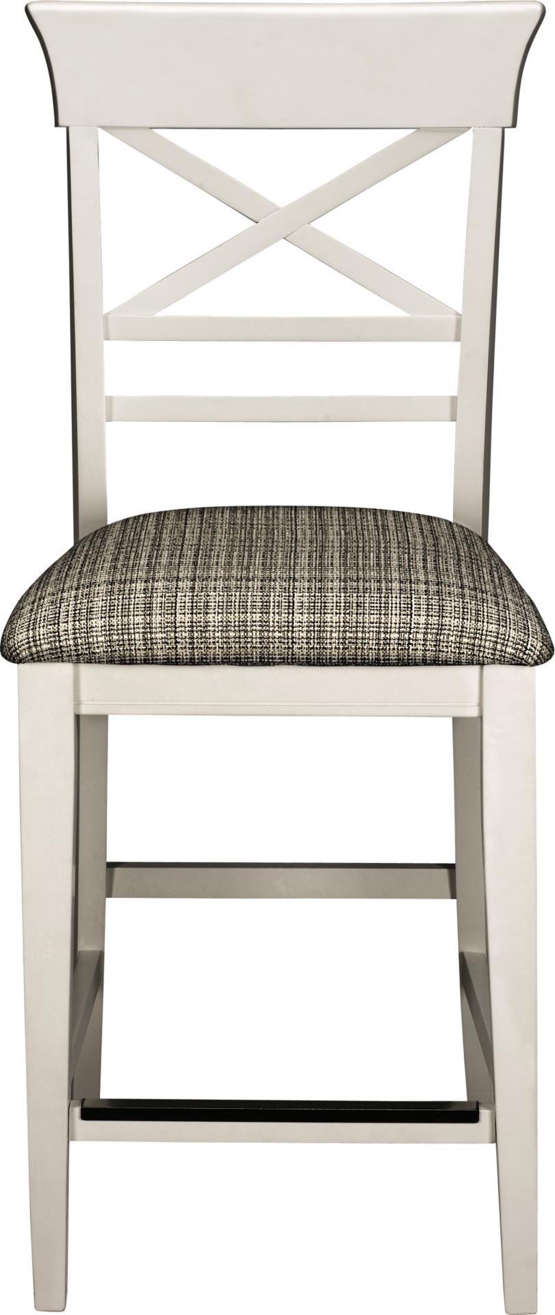 Plantation Cove White Counter Height Stool