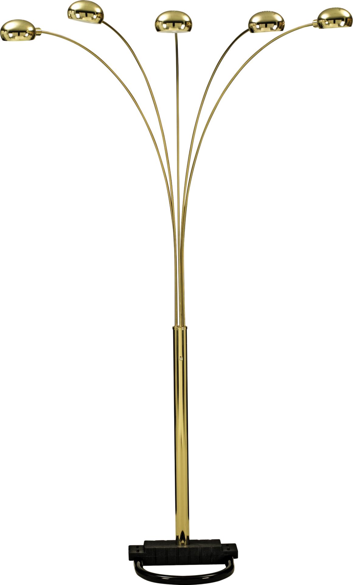 Antique Brass 5-head Arch Lamp