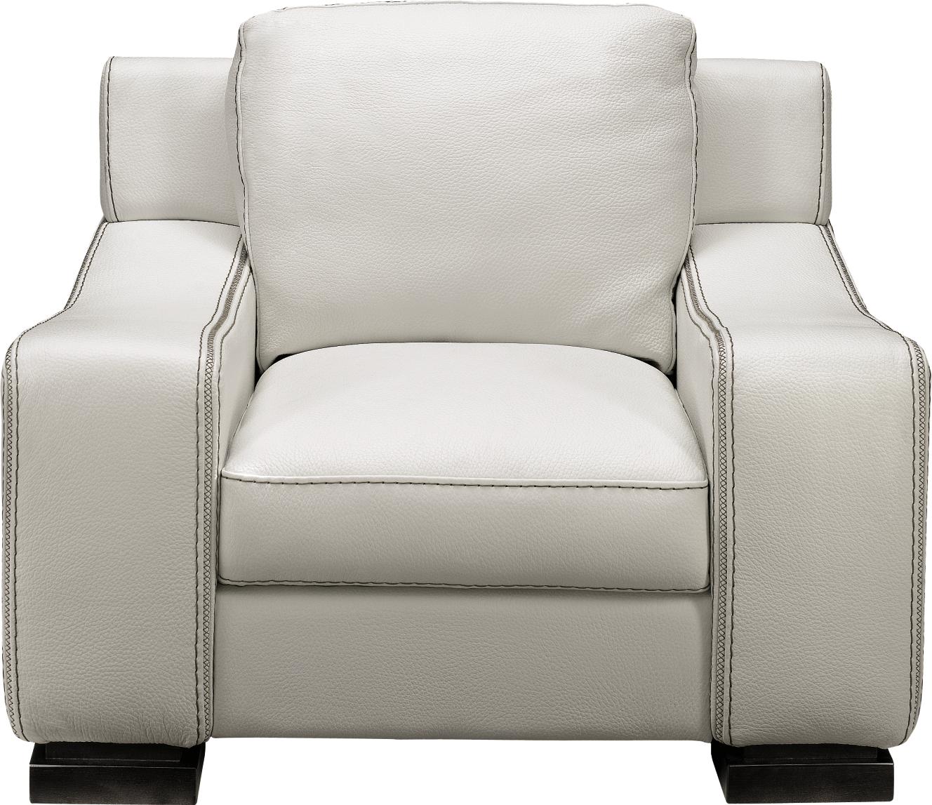 Florence White Leather Chair