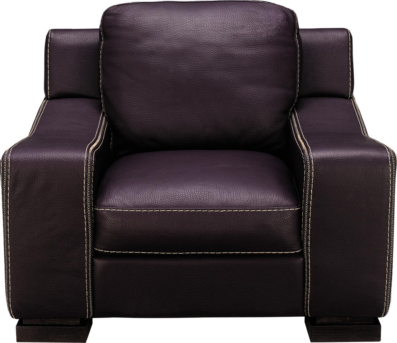 Florence Plum Leather Chair