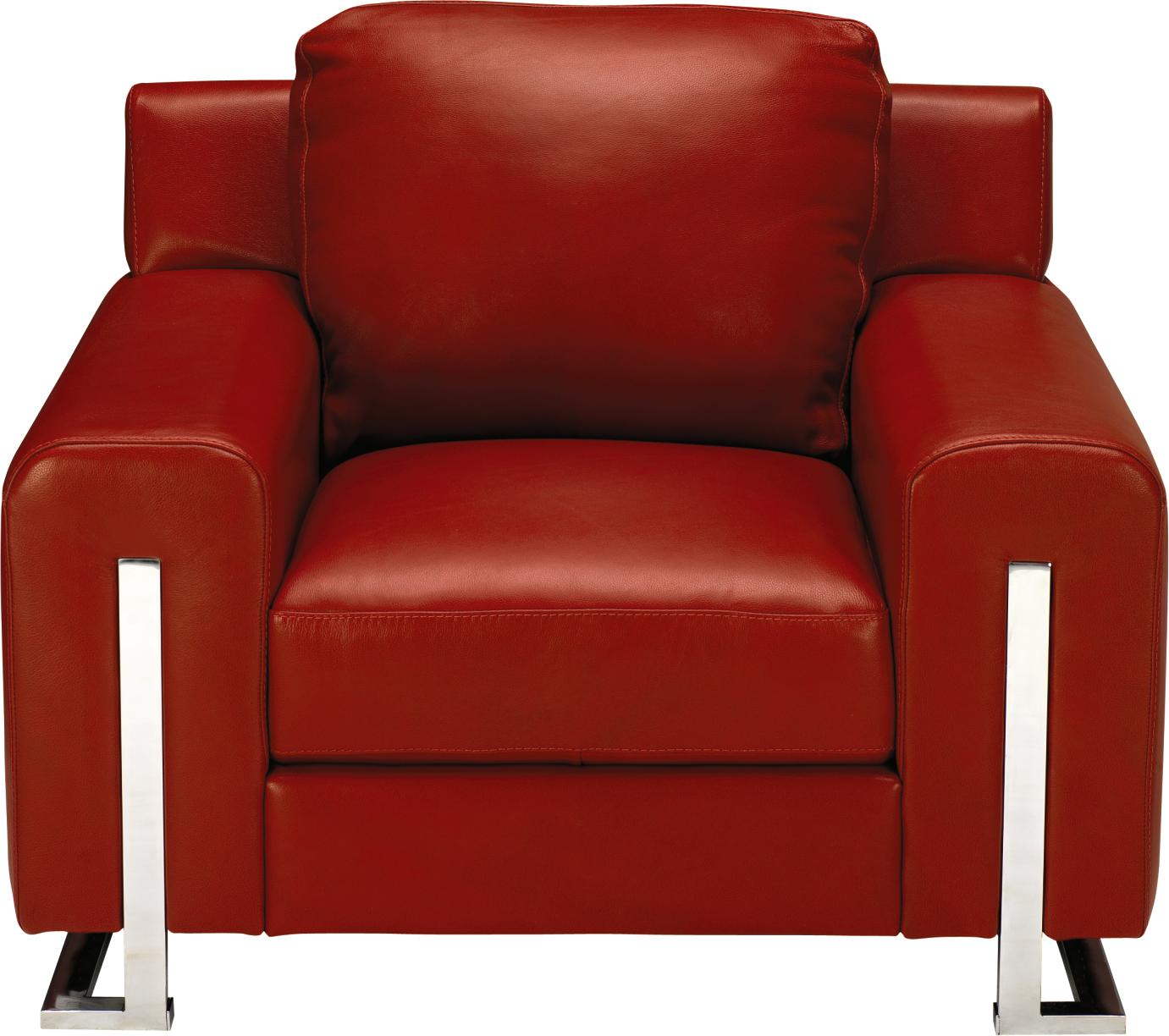Lorenzo Red Leather Chair