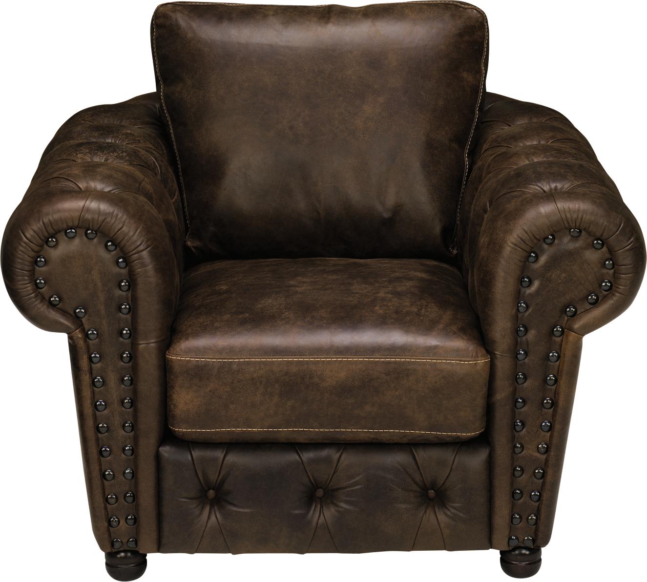 Donatello Chocolate Leather Chair
