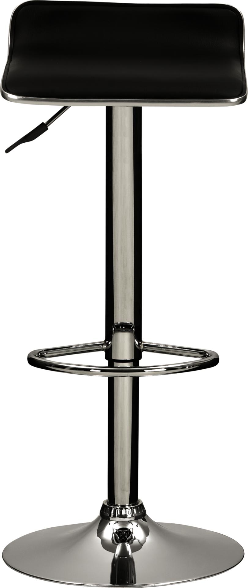Lisbon Black Adjustable Bar Stool
